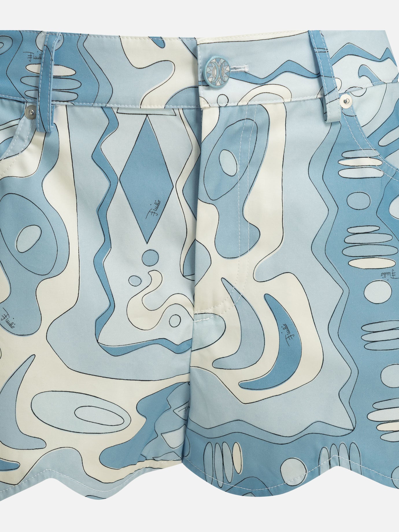Five pockets shorts Graphics  Light blue - Pucci Women | PDP | VIETTI Online Store | Zoom-Modal_3
