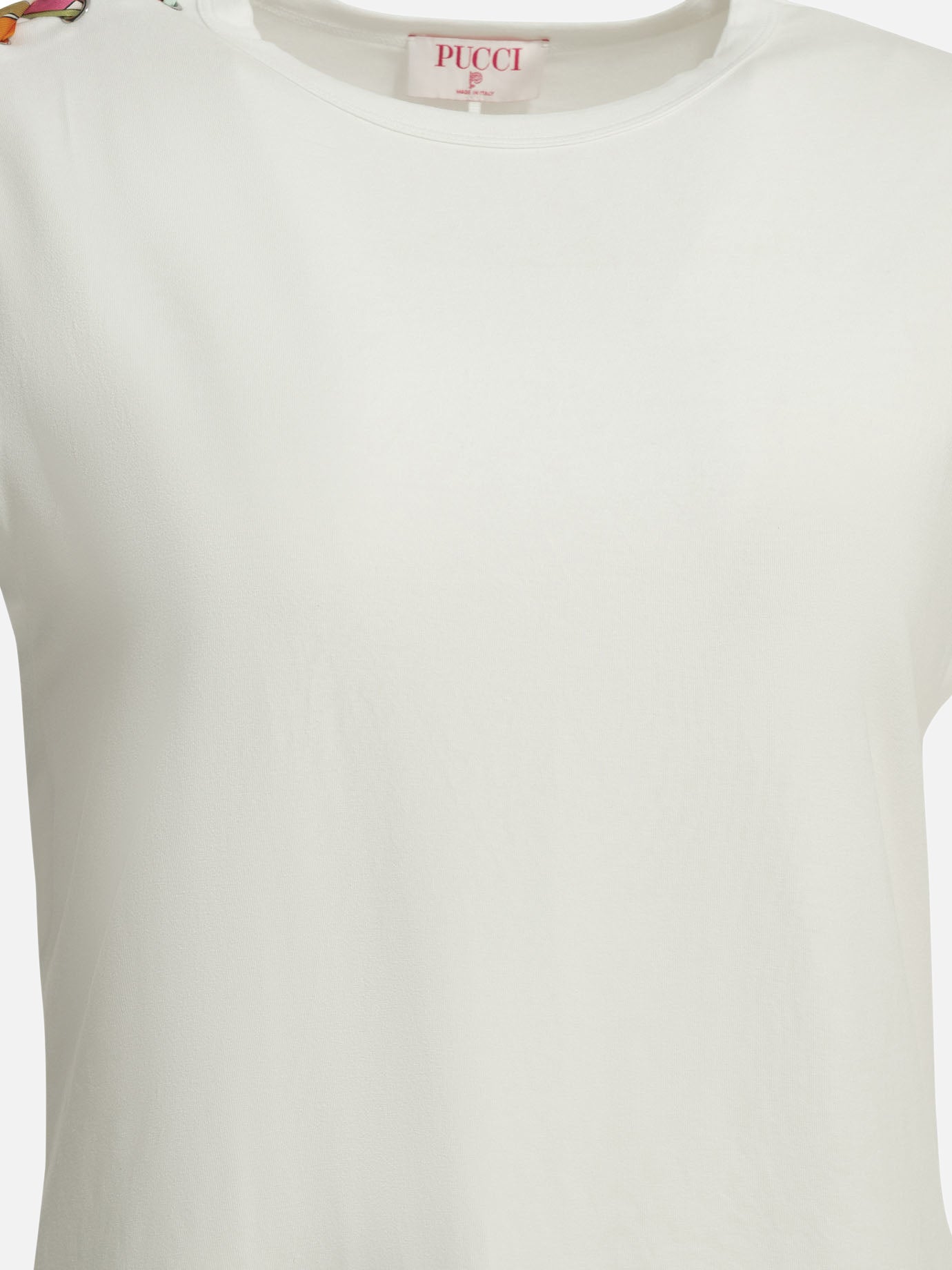 T-shirt girocollo Solid colour  Bianco - Pucci Donna | PDP | VIETTI Online Store | thumbnail_3