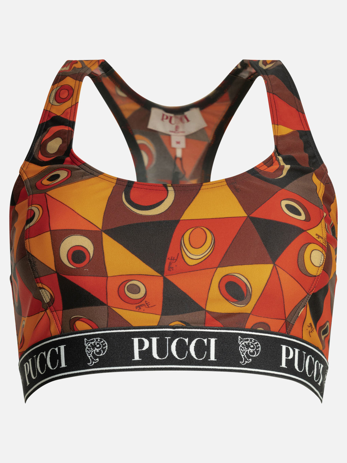 Pucci "Occhi" Top bra Orange