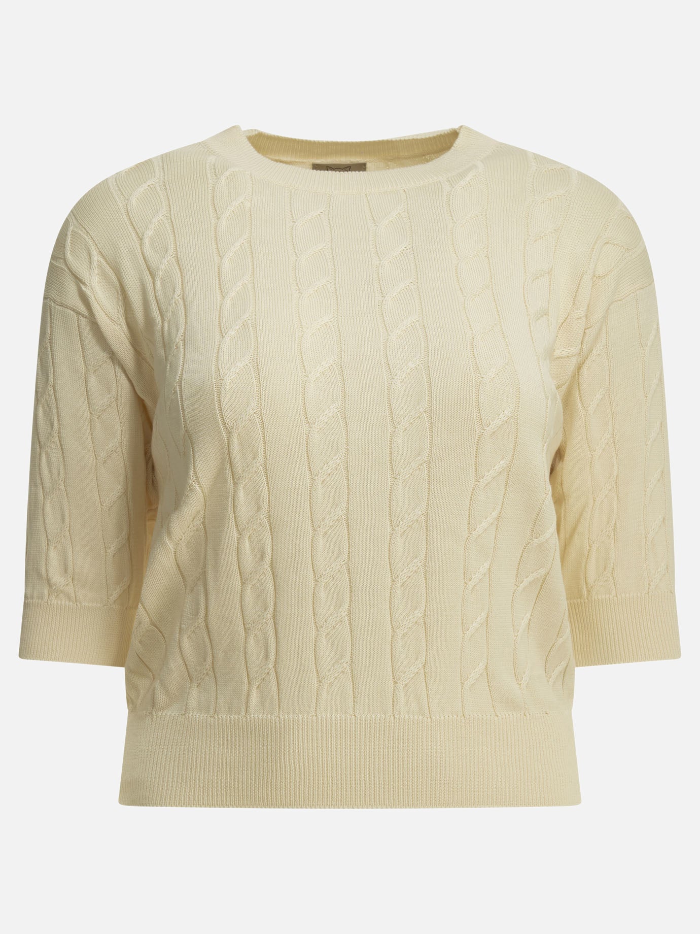 Crewneck sweaters Textured knit  White - Rakkì Women | PDP | VIETTI Online Store | thumbnail