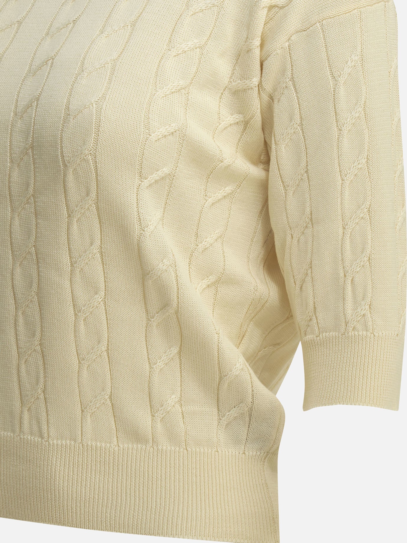 Crewneck sweaters Textured knit  White - Rakkì Women | PDP | VIETTI Online Store | Zoom-Modal_4

