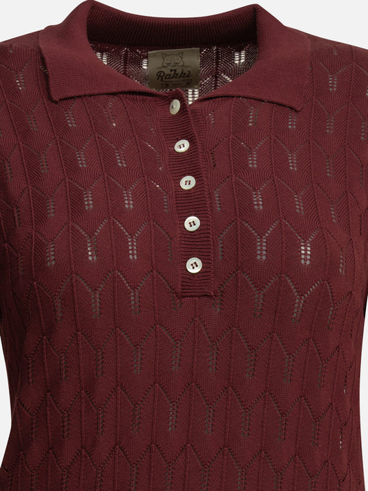 Rakkì "California" Polo shirt with buttons Bordeaux

