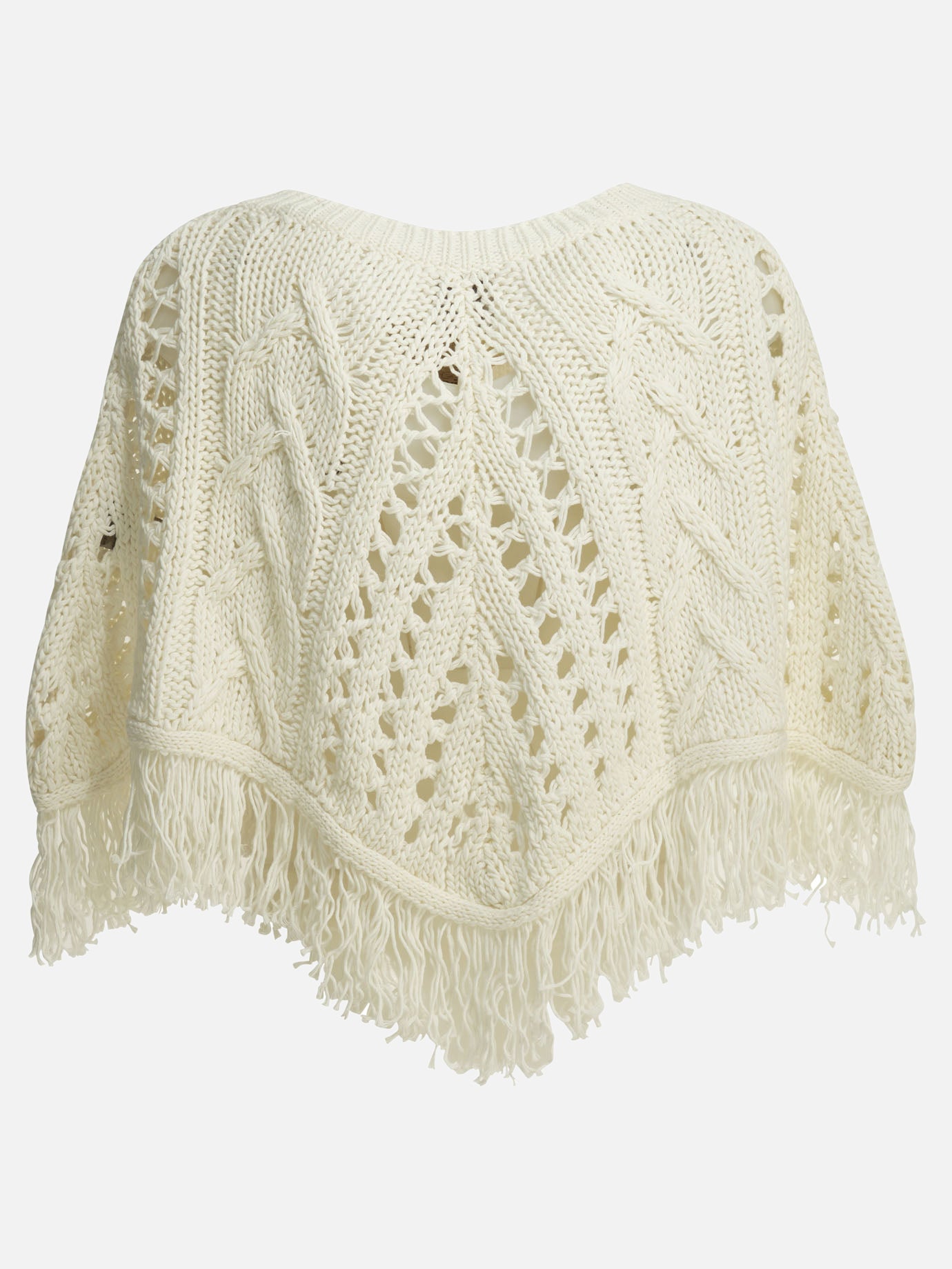 Capes Textured knit  White - Rakkì Women | PDP | VIETTI Online Store | Zoom-Modal_2
