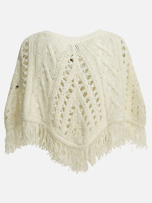 Capes Textured knit  White - Rakkì Women | PLP | VIETTI Online Store | 2

