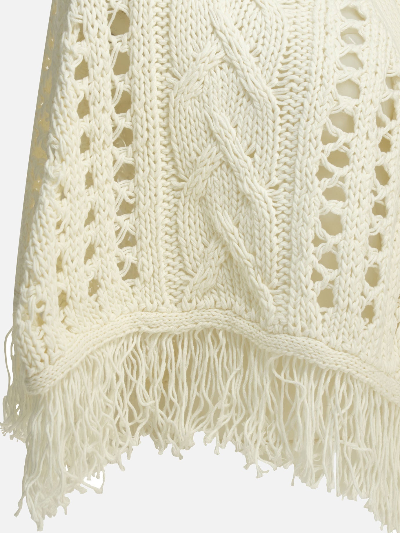 Capes Textured knit  White - Rakkì Women | PDP | VIETTI Online Store | thumbnail_4