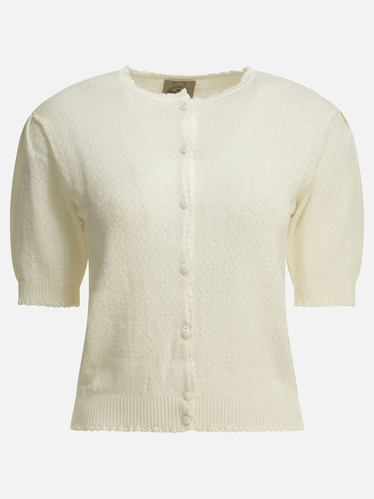 Rakkì "Chevron" cardigan White

