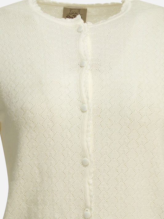 Rakkì "Chevron" cardigan White

