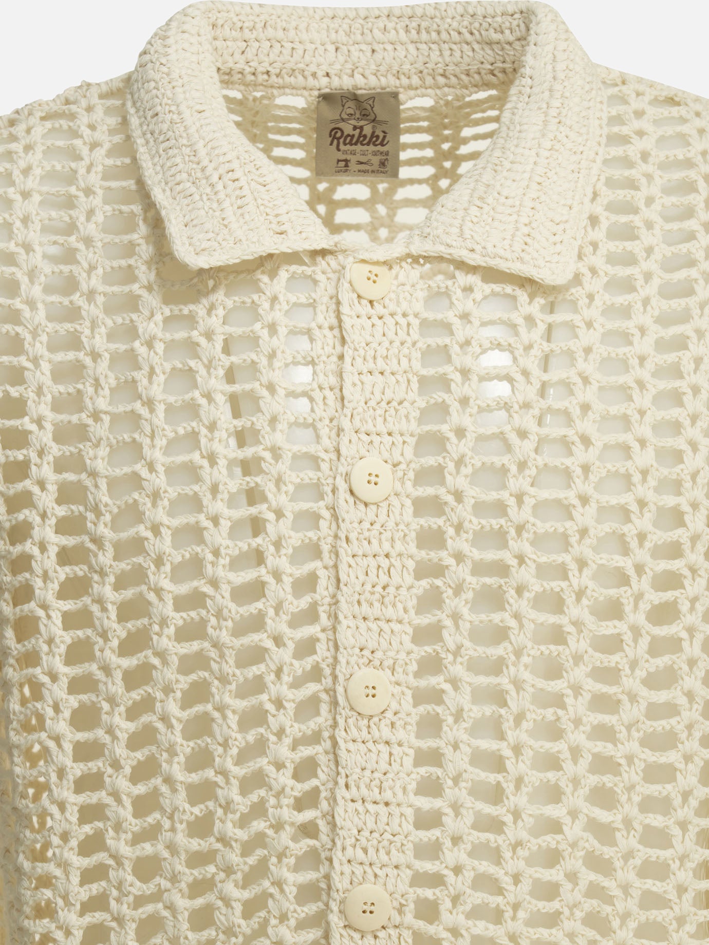 Cardigans Textured knit  White - Rakkì Men | PDP | VIETTI Online Store | Zoom-Modal_3
