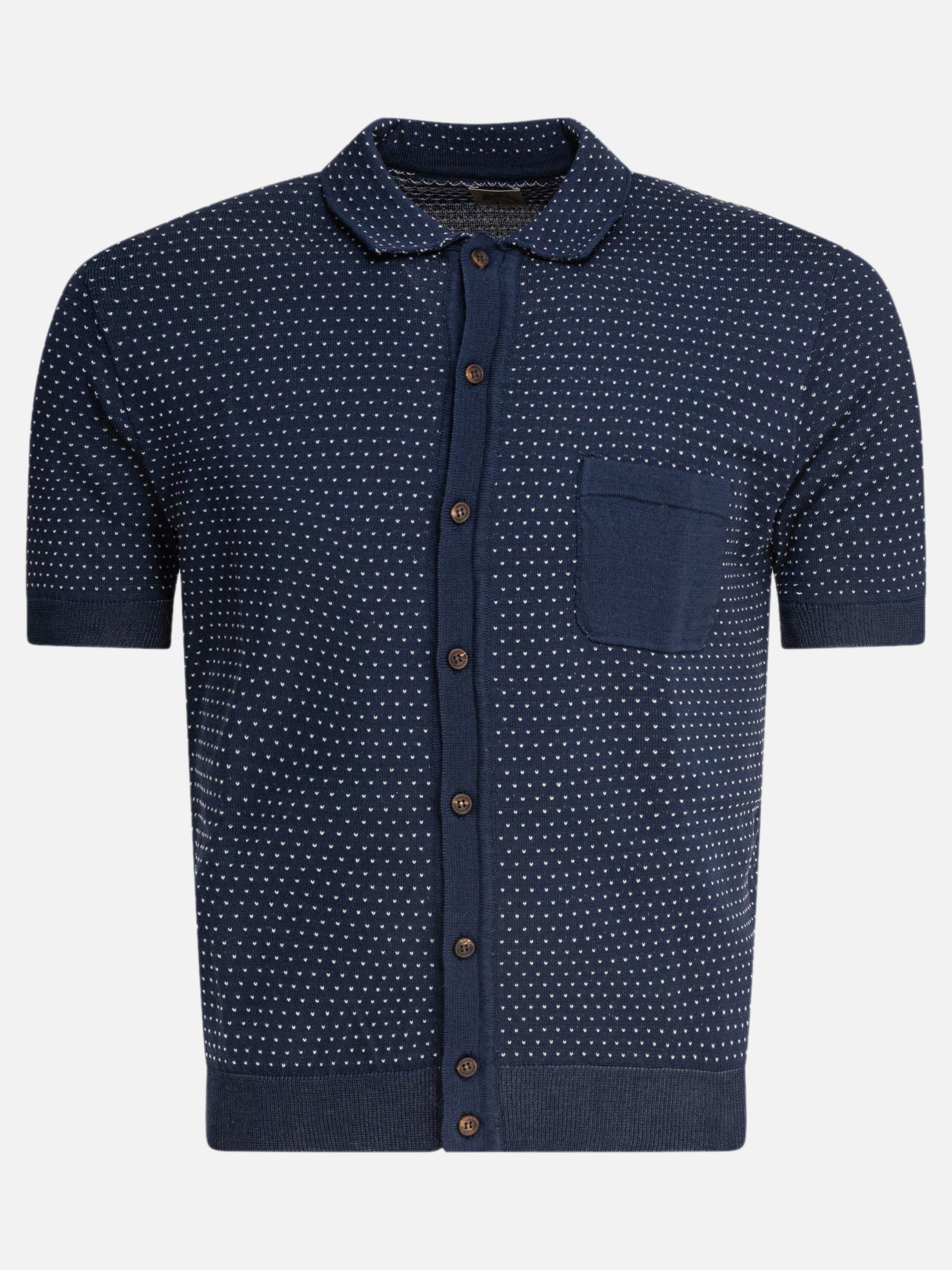 Polo shirts with buttons Textured knit  Blue - Rakkì Men | PDP | VIETTI Online Store | thumbnail