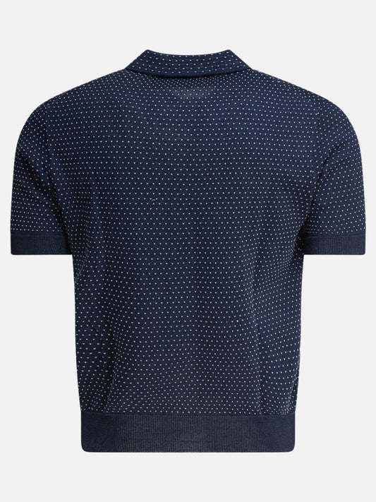 Polo shirts with buttons Textured knit  Blue - Rakkì Men | PLP | VIETTI Online Store | 2
