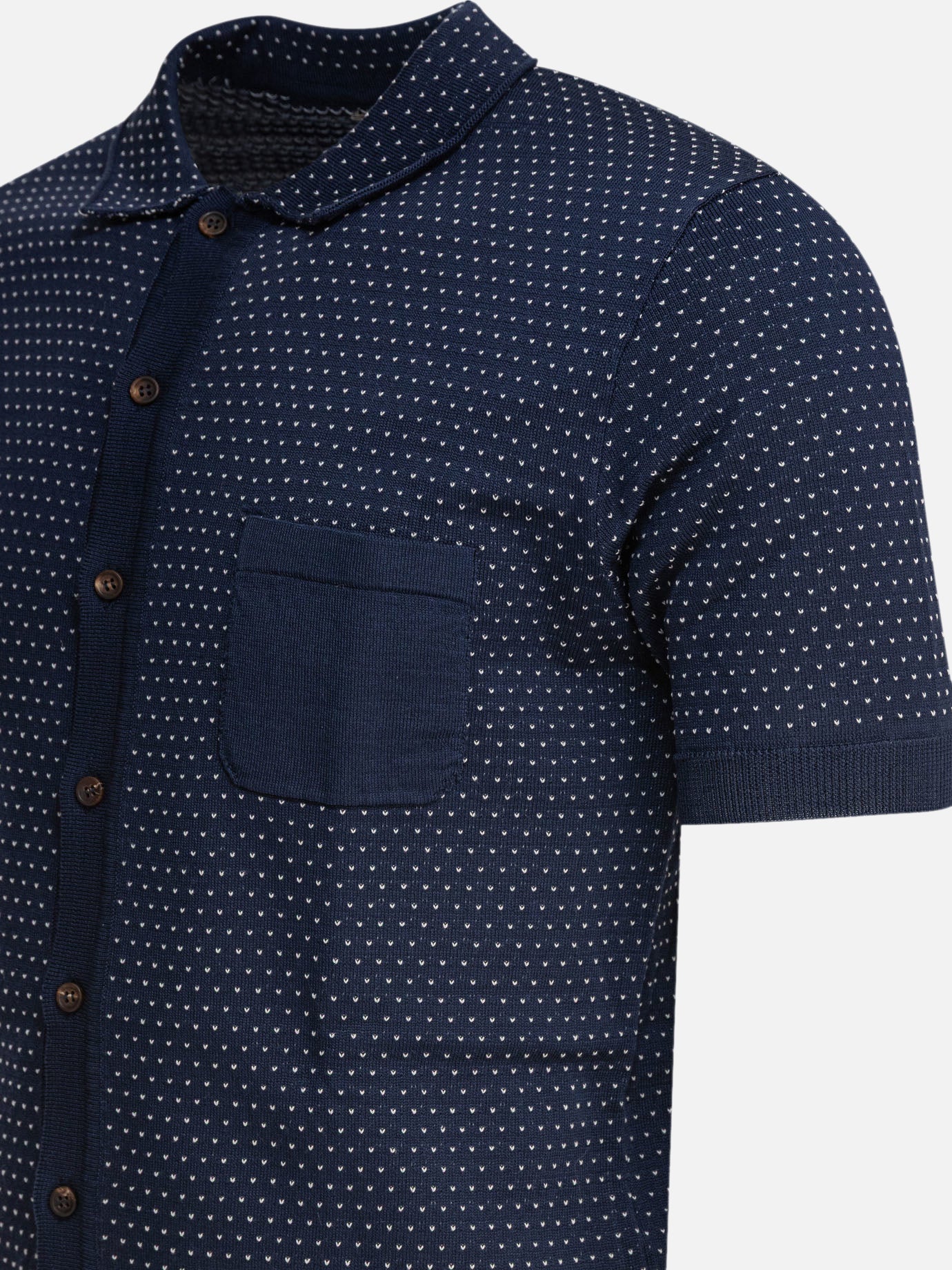 Polo shirts with buttons Textured knit  Blue - Rakkì Men | PDP | VIETTI Online Store | Zoom-Modal_4
