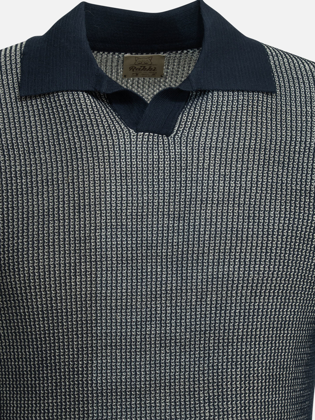 Rakkì "Mercedes 300" buttonless polo shirt Blue