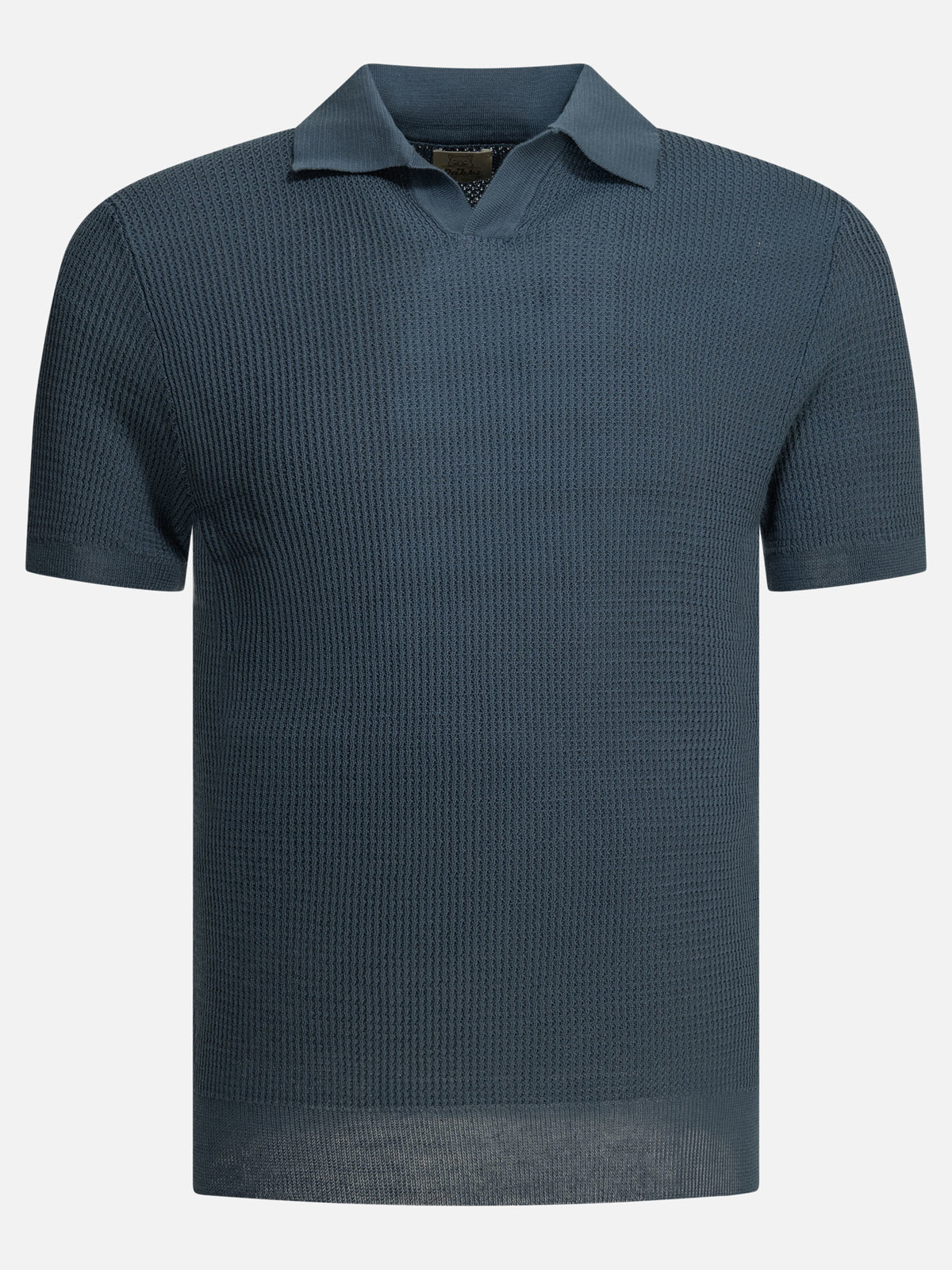 Rakkì "Mercedes 300" buttonless polo shirt Blue