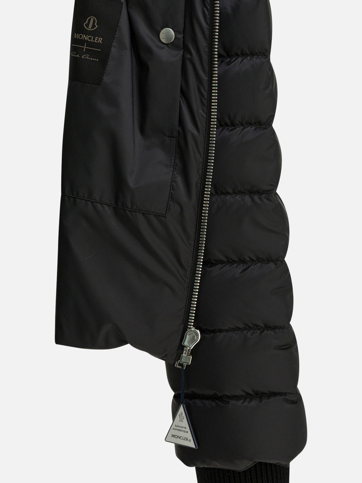 Rick Owens "Ziplock" Down Jacket x Moncler Black