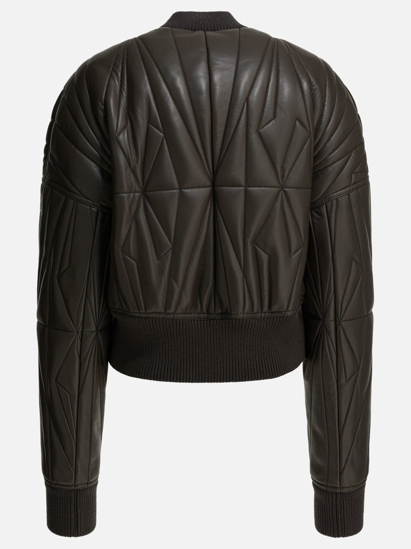 Leather jackets Solid colour  Grey - Rick Owens Women | PDP | VIETTI Online Store | Zoom-Modal_2
