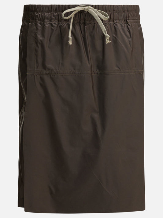 Drawstring shorts Solid colour  Brown - Rick Owens Women | PDP | VIETTI Online Store 
