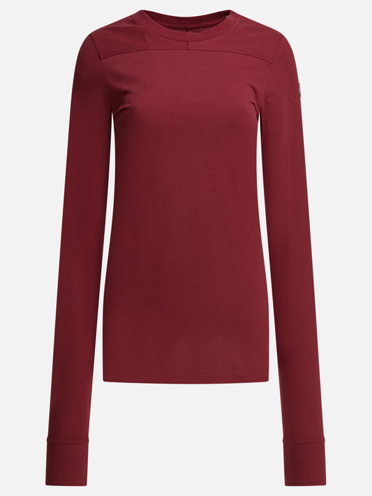 Rick Owens Cotton jersey T-shirt x Moncler Red

