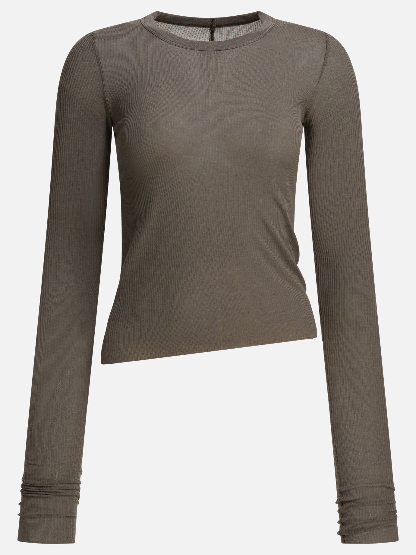 Crewneck t-shirts Solid colour  Grey - Rick Owens Women | PDP | VIETTI Online Store | Zoom-Modal
