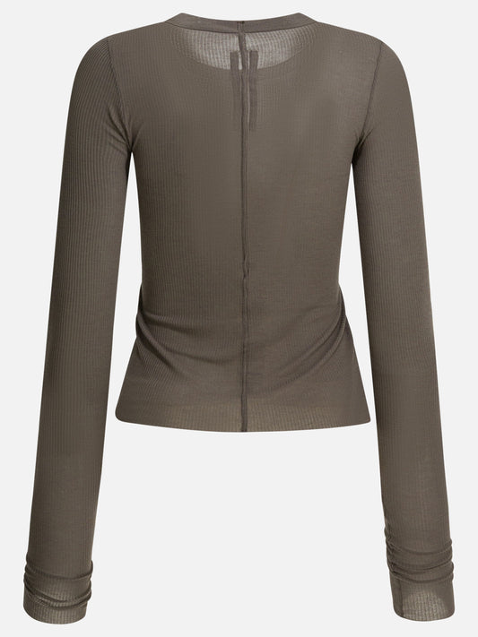 Crewneck t-shirts Solid colour  Grey - Rick Owens Women | PLP | VIETTI Online Store | 2
