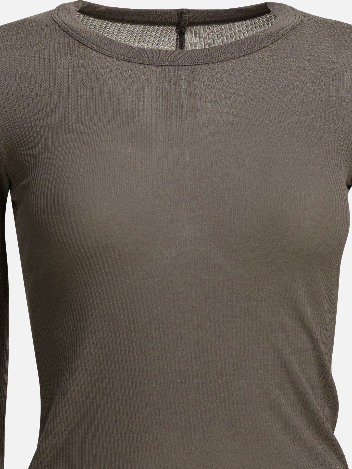 Crewneck t-shirts Solid colour  Grey - Rick Owens Women | PDP | VIETTI Online Store | Zoom-Modal_3
