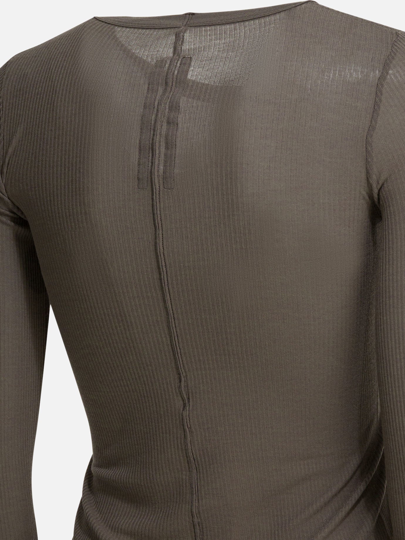 Crewneck t-shirts Solid colour  Grey - Rick Owens Women | PDP | VIETTI Online Store | Zoom-Modal_4
