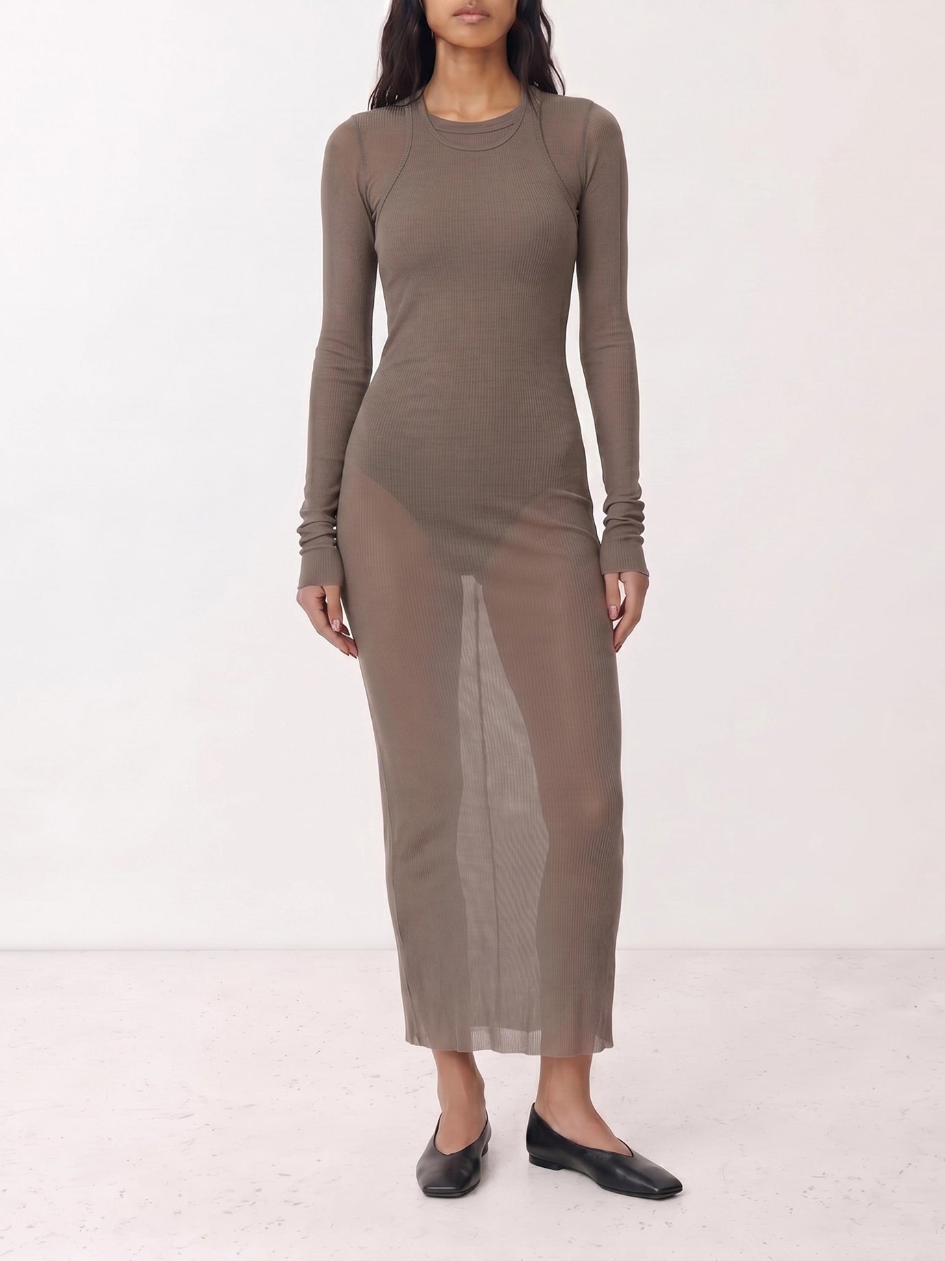 Crewneck t-shirts Solid colour  Grey - Rick Owens Women | PDP | VIETTI Online Store | Zoom-Modal_2
