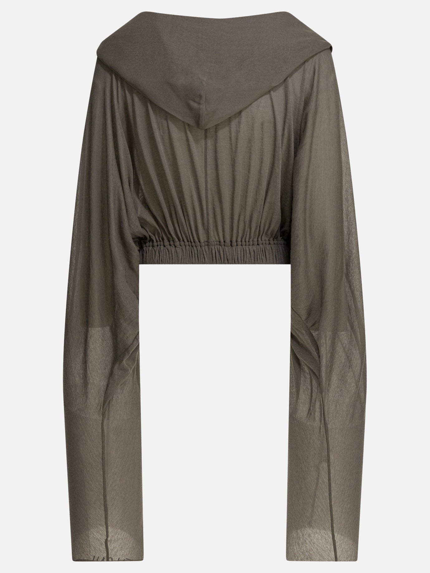 Rick Owens Cropped hoodie Grey - Women | VIETTI Online Store