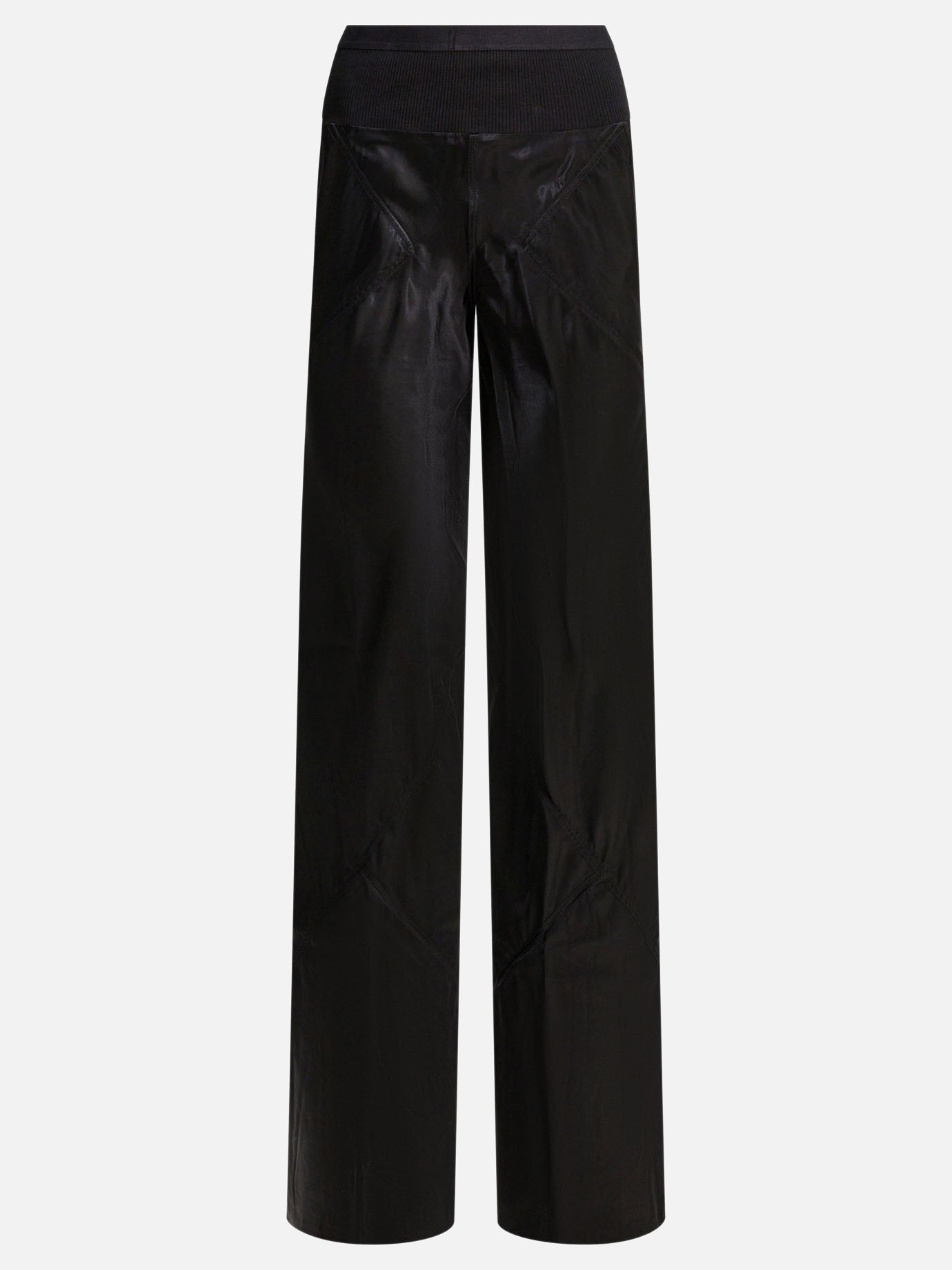 Pantaloni sartoriali Solid colour  Nero - Rick Owens Donna | PDP | VIETTI Online Store | thumbnail