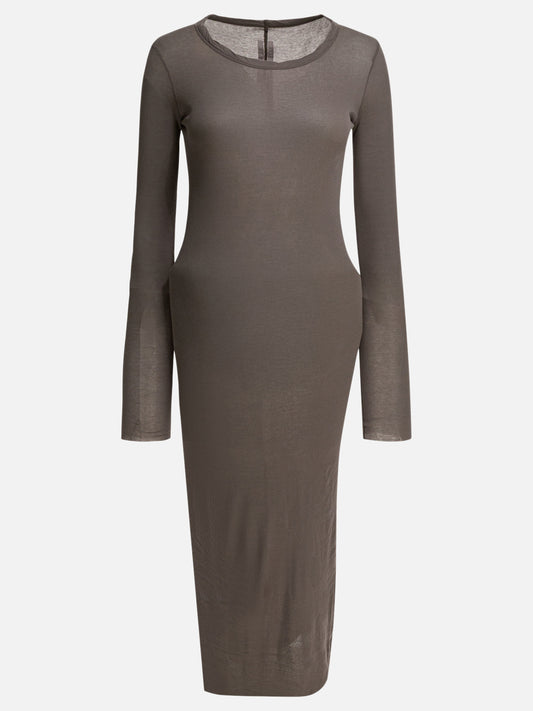 Rick Owens Cotton midi dress Brown

