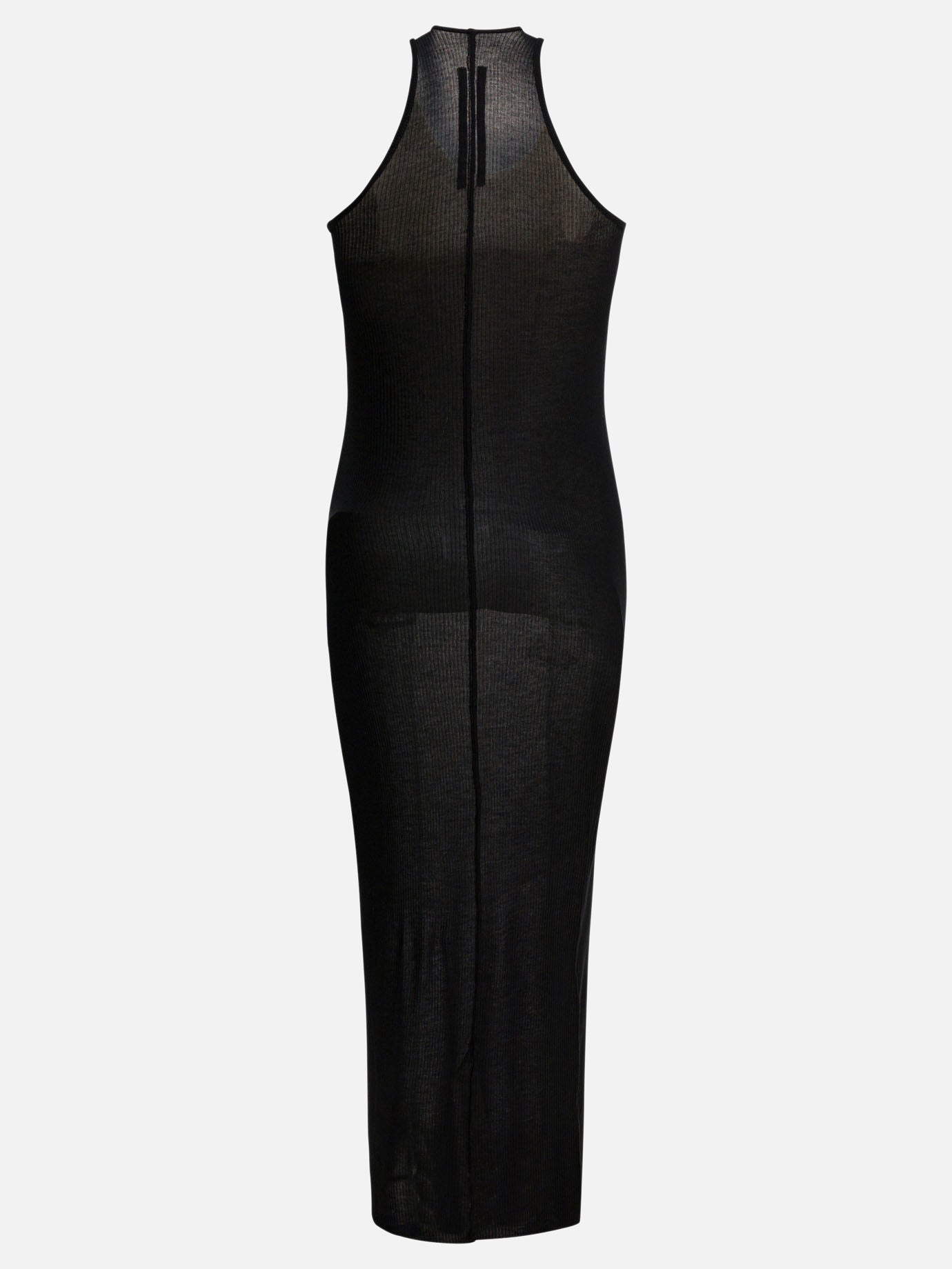 Rick Owens Silk blend sleeveless dress Black - Women Rick Owens Silk blend sleeveless dress Black - Women