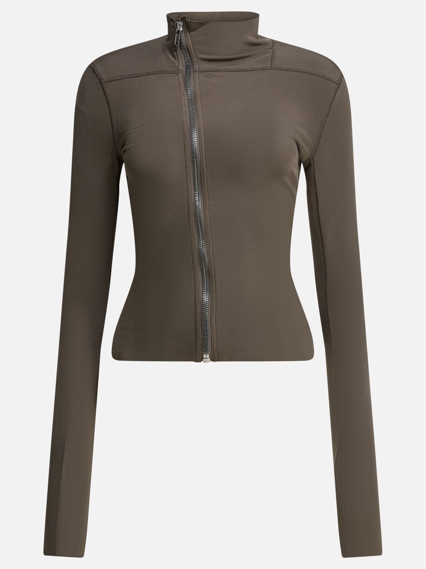Full zip sweatshirts Solid colour  Brown - Rick Owens Women | PDP | VIETTI Online Store | thumbnail
