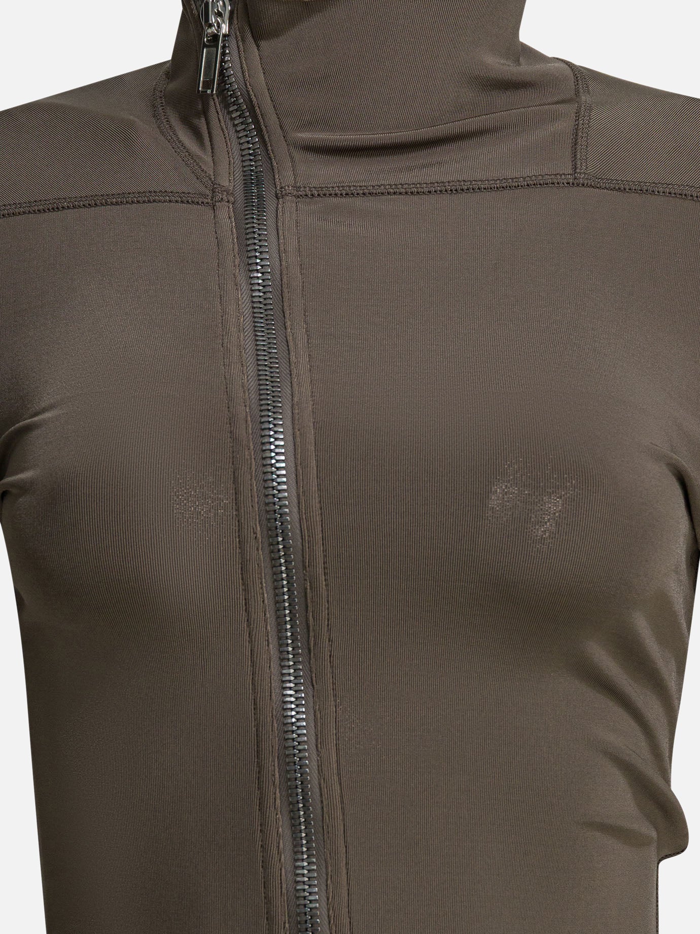 Full zip sweatshirts Solid colour  Brown - Rick Owens Women | PDP | VIETTI Online Store | thumbnail_3