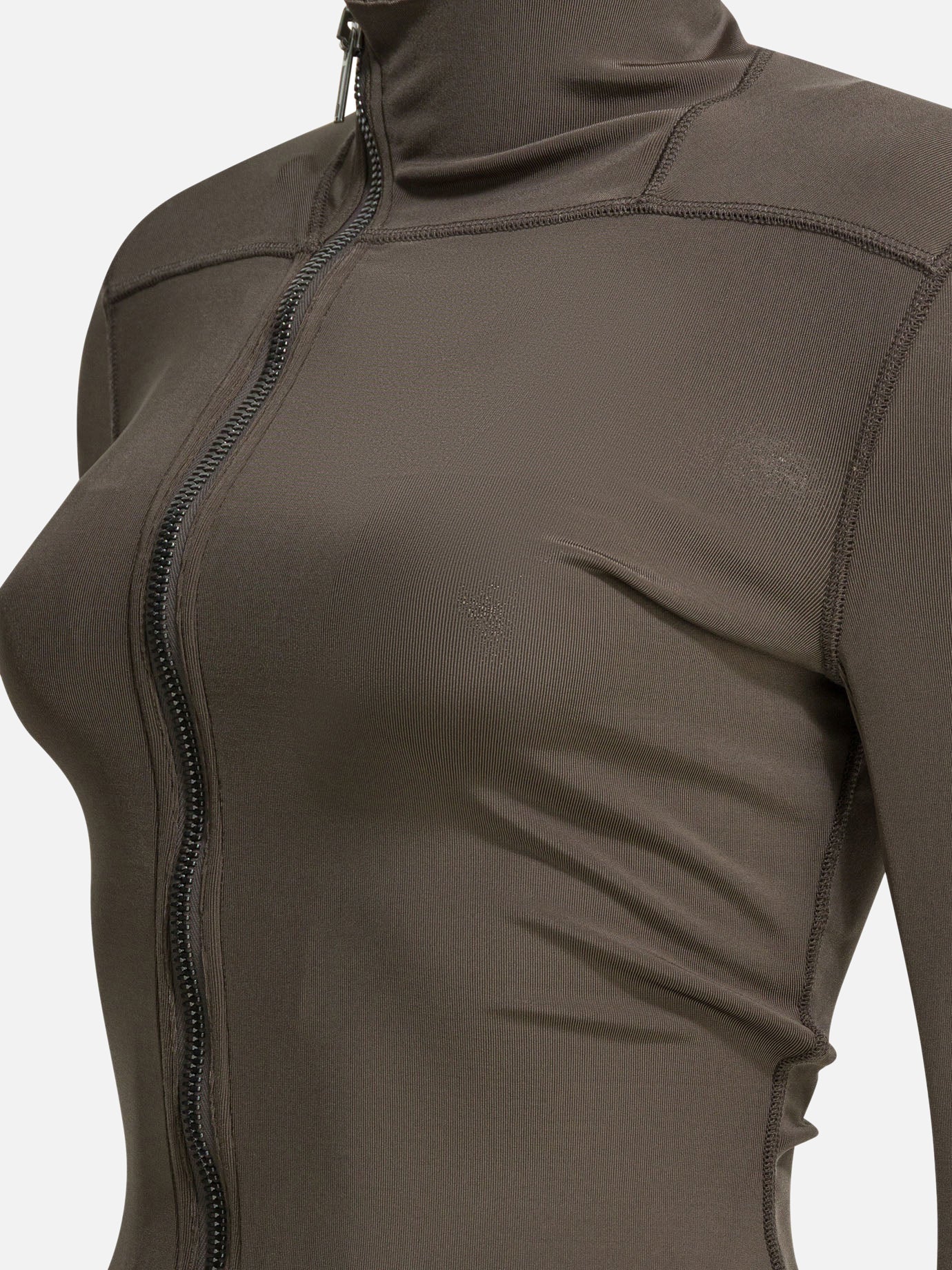 Full zip sweatshirts Solid colour  Brown - Rick Owens Women | PDP | VIETTI Online Store | thumbnail_4