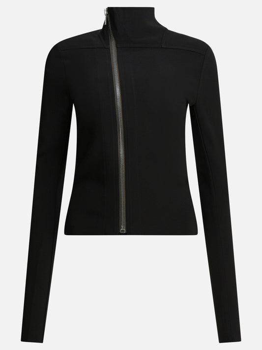 Full zip sweatshirts Solid colour  Black - Rick Owens Women | PDP | VIETTI Online Store 
