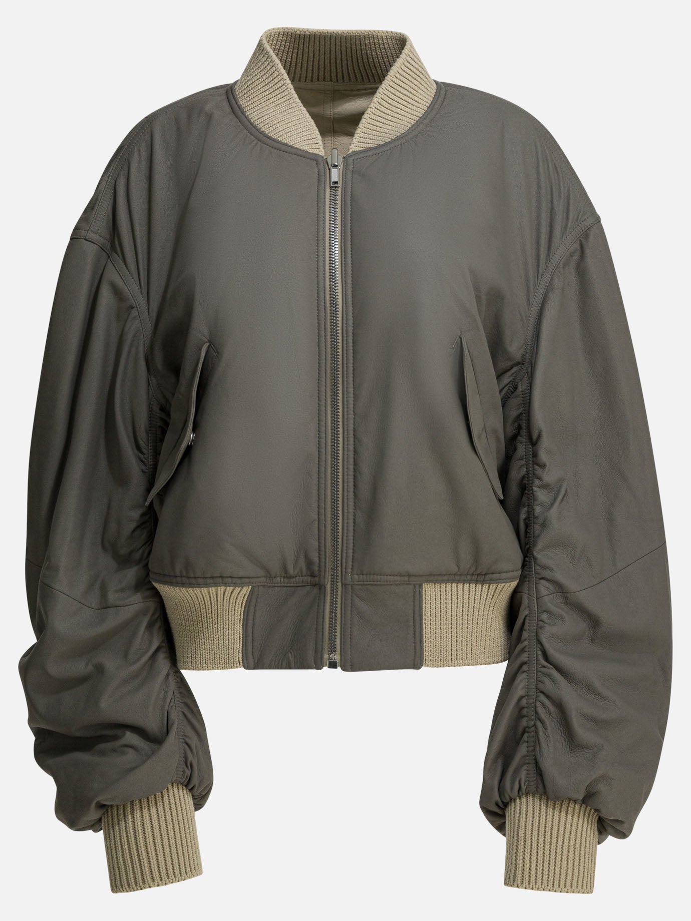 Quilted & Utility Jackets Solid colour  Beige - Rick Owens Women | PDP | VIETTI Online Store | thumbnail_2