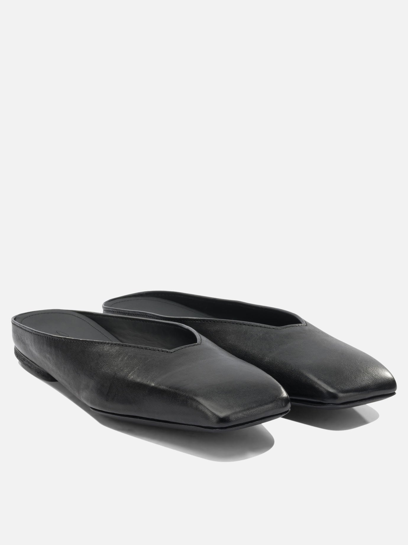 Slipper 100% ram leather - 100% cow leather  Nero - Rick Owens Donna | PDP | VIETTI Online Store | thumbnail_2