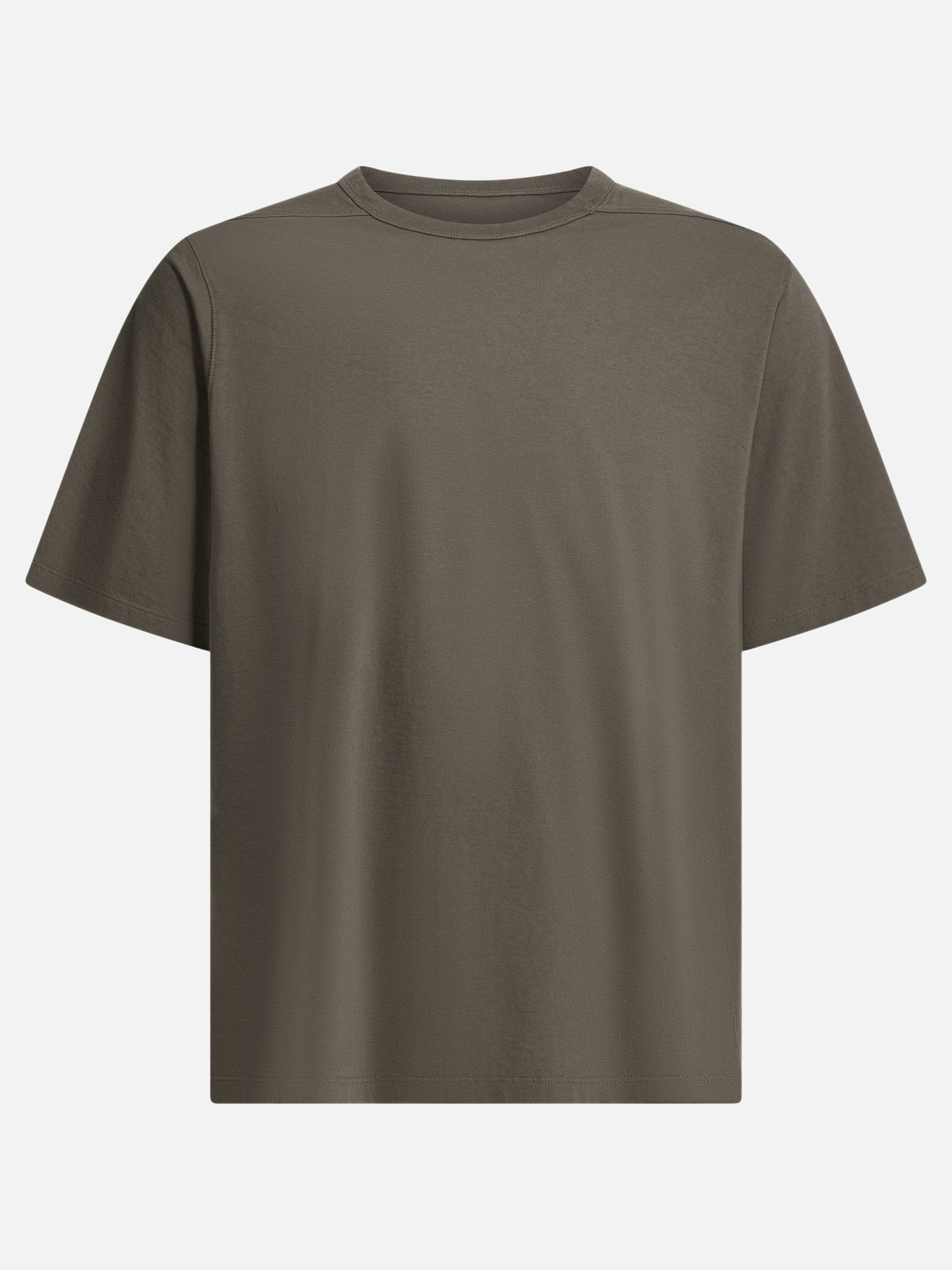 T-shirt girocollo Solid colour  Grigio - Rick Owens Uomo | PDP | VIETTI Online Store | thumbnail