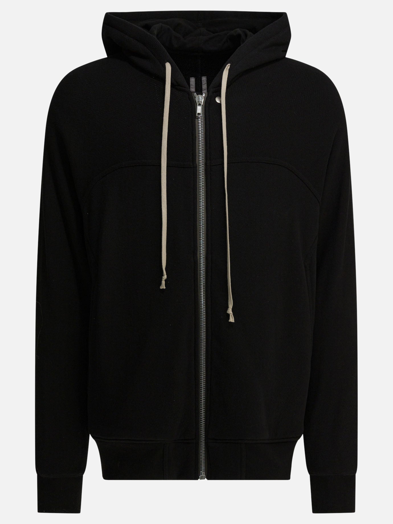 Full zip sweatshirts Solid colour  Black - Rick Owens Men | PDP | VIETTI Online Store | thumbnail