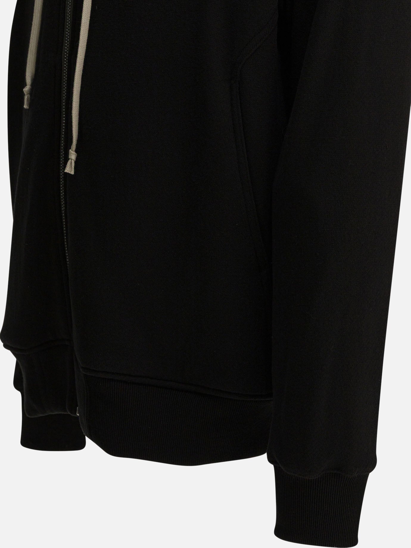 Full zip sweatshirts Solid colour  Black - Rick Owens Men | PDP | VIETTI Online Store | thumbnail_4