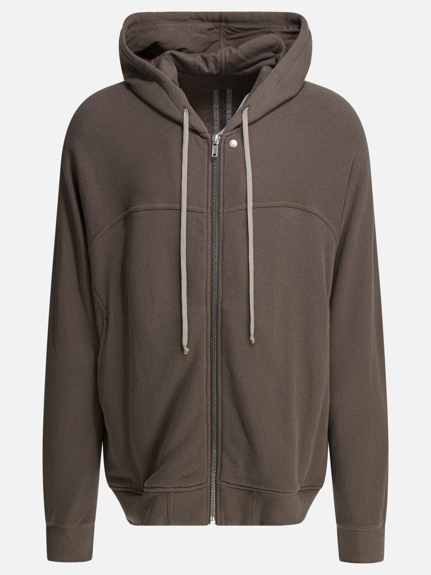 Felpe con zip Solid colour  Marrone - Rick Owens Uomo | PDP | VIETTI Online Store | Zoom-Modal
