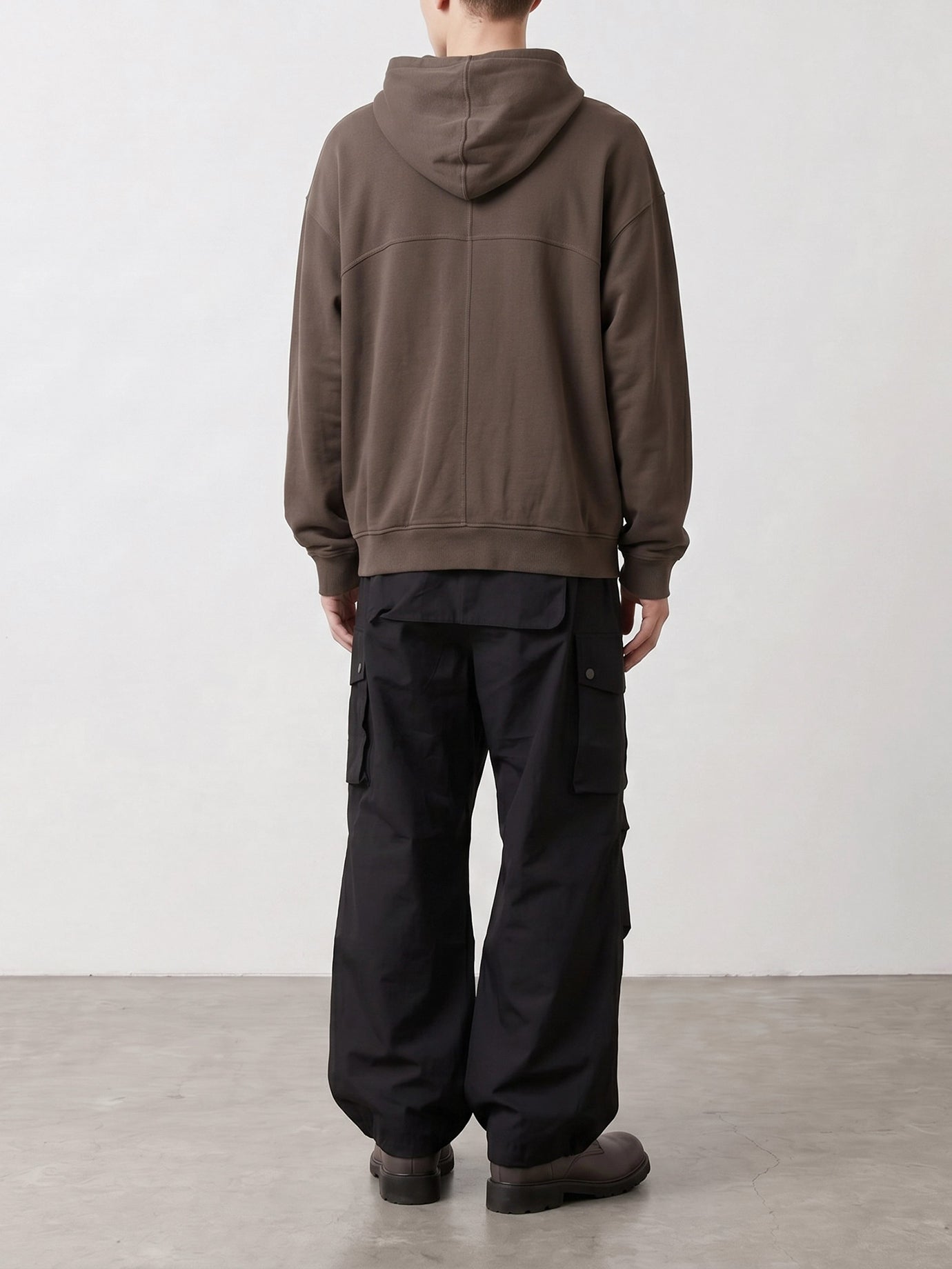 Felpe con zip Solid colour  Marrone - Rick Owens Uomo | PDP | VIETTI Online Store | Zoom-Modal_3
