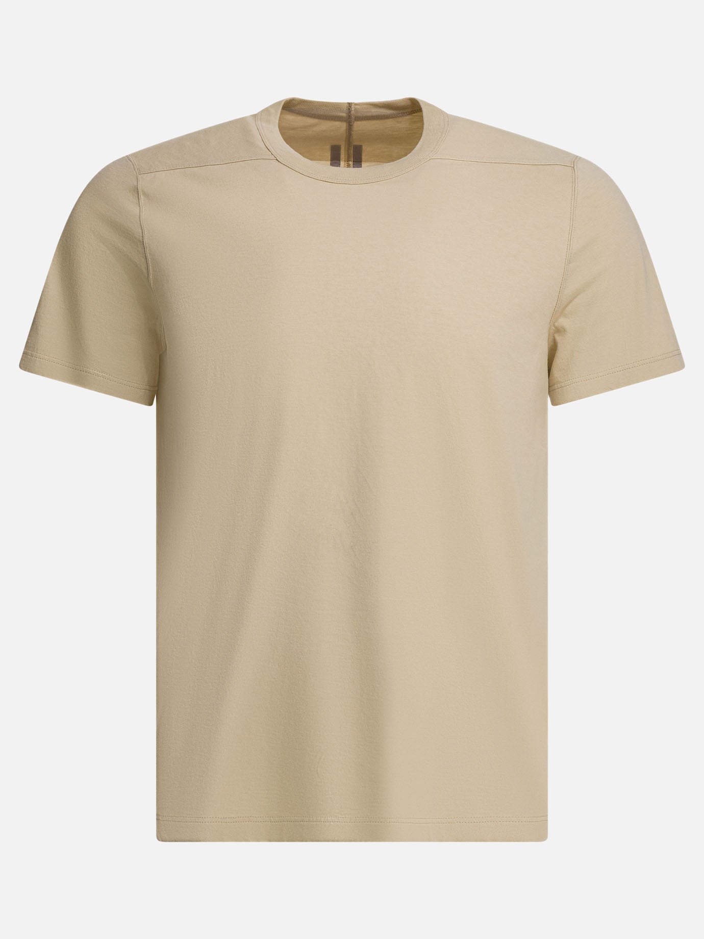 Crewneck t-shirts Solid colour  Beige - Rick Owens Men | PDP | VIETTI Online Store | Zoom-Modal
