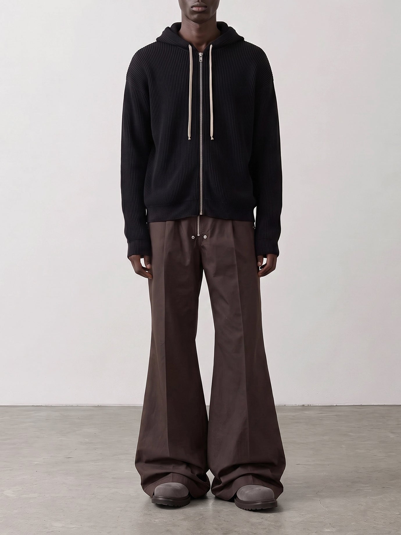 Cargo & parachute trousers Solid colour  Brown - Rick Owens Men | PDP | VIETTI Online Store | thumbnail_2