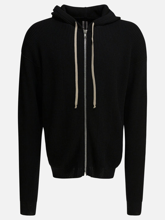 Zipped sweaters Solid colour  Black - Rick Owens Men | PLP | VIETTI Online Store 
