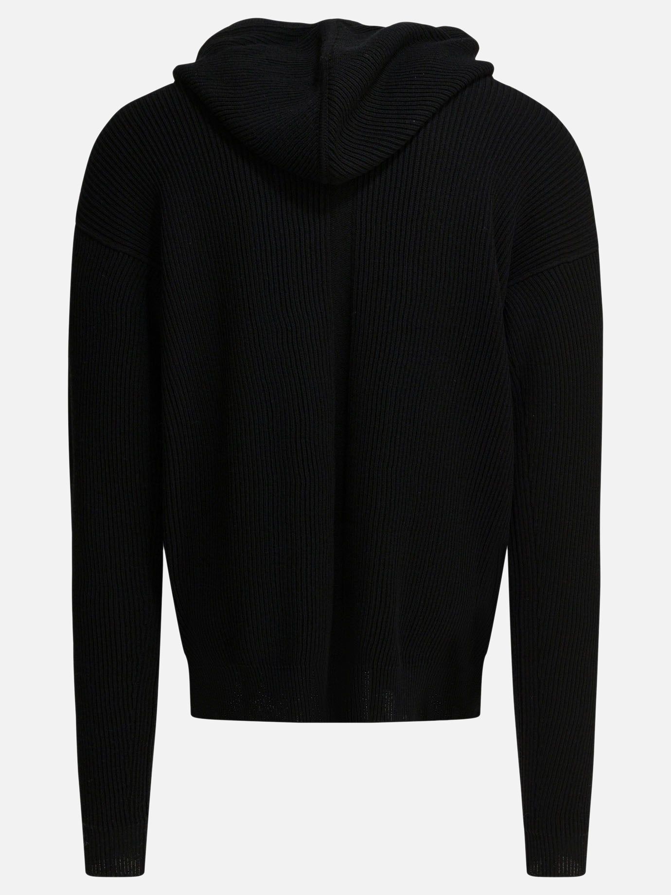 Zipped sweaters Solid colour  Black - Rick Owens Men | PDP | VIETTI Online Store | thumbnail_4