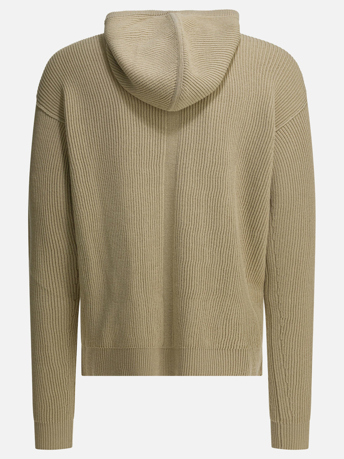 Rick Owens "Temple" zippered sweater Beige