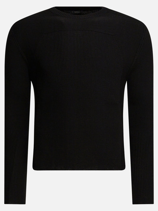 Rick Owens Virgin wool crewneck sweater Black


