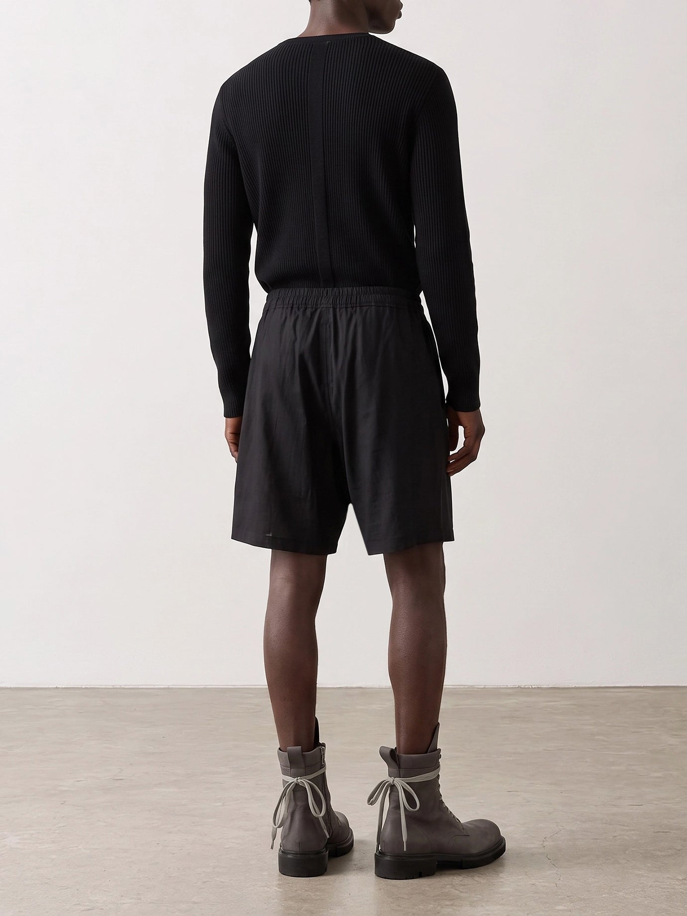 Maglioni girocollo Solid colour  Nero - Rick Owens Uomo | PDP | VIETTI Online Store | Zoom-Modal_3
