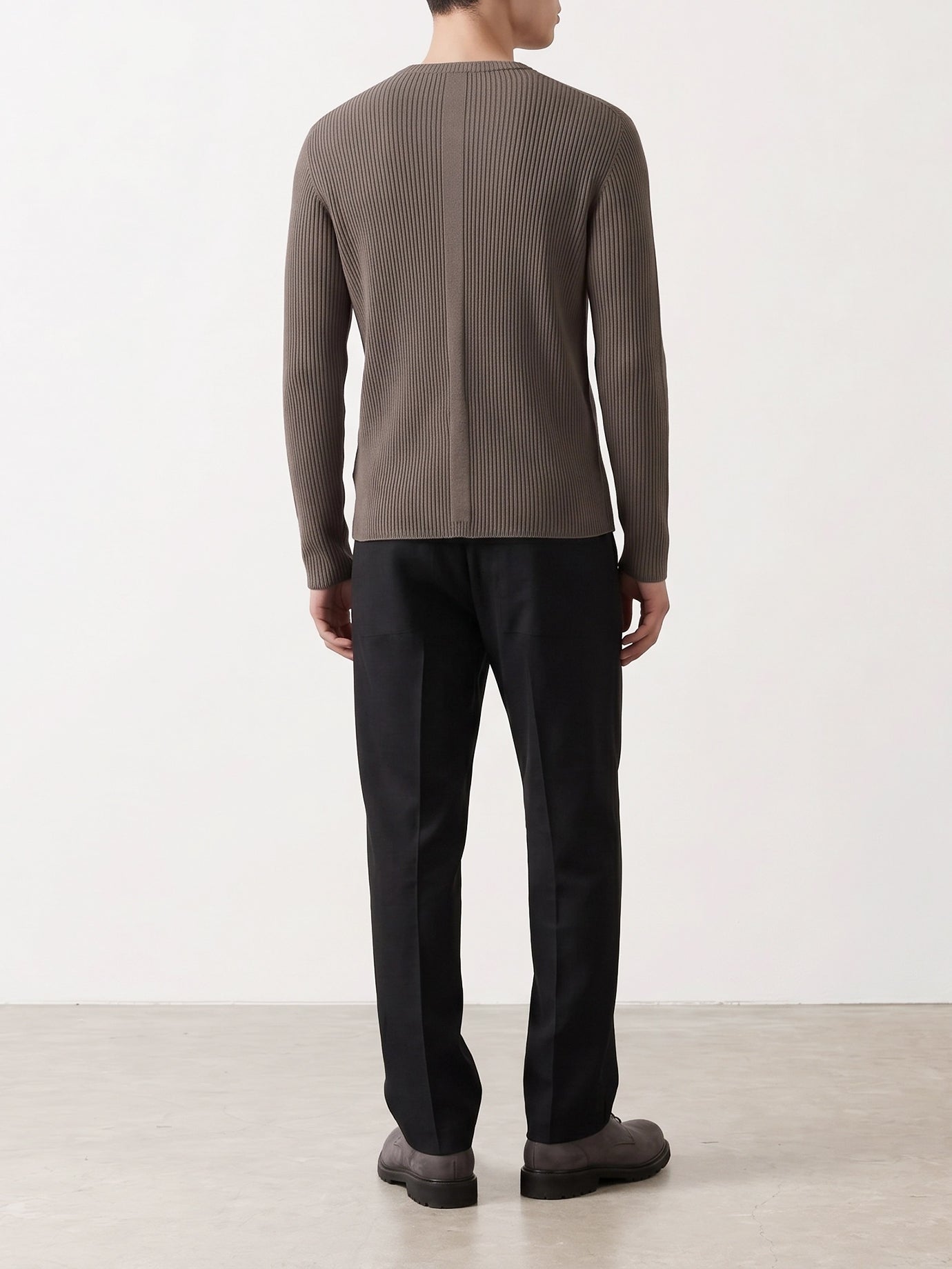 Maglioni girocollo Solid colour  Grigio - Rick Owens Uomo | PDP | VIETTI Online Store | thumbnail_3