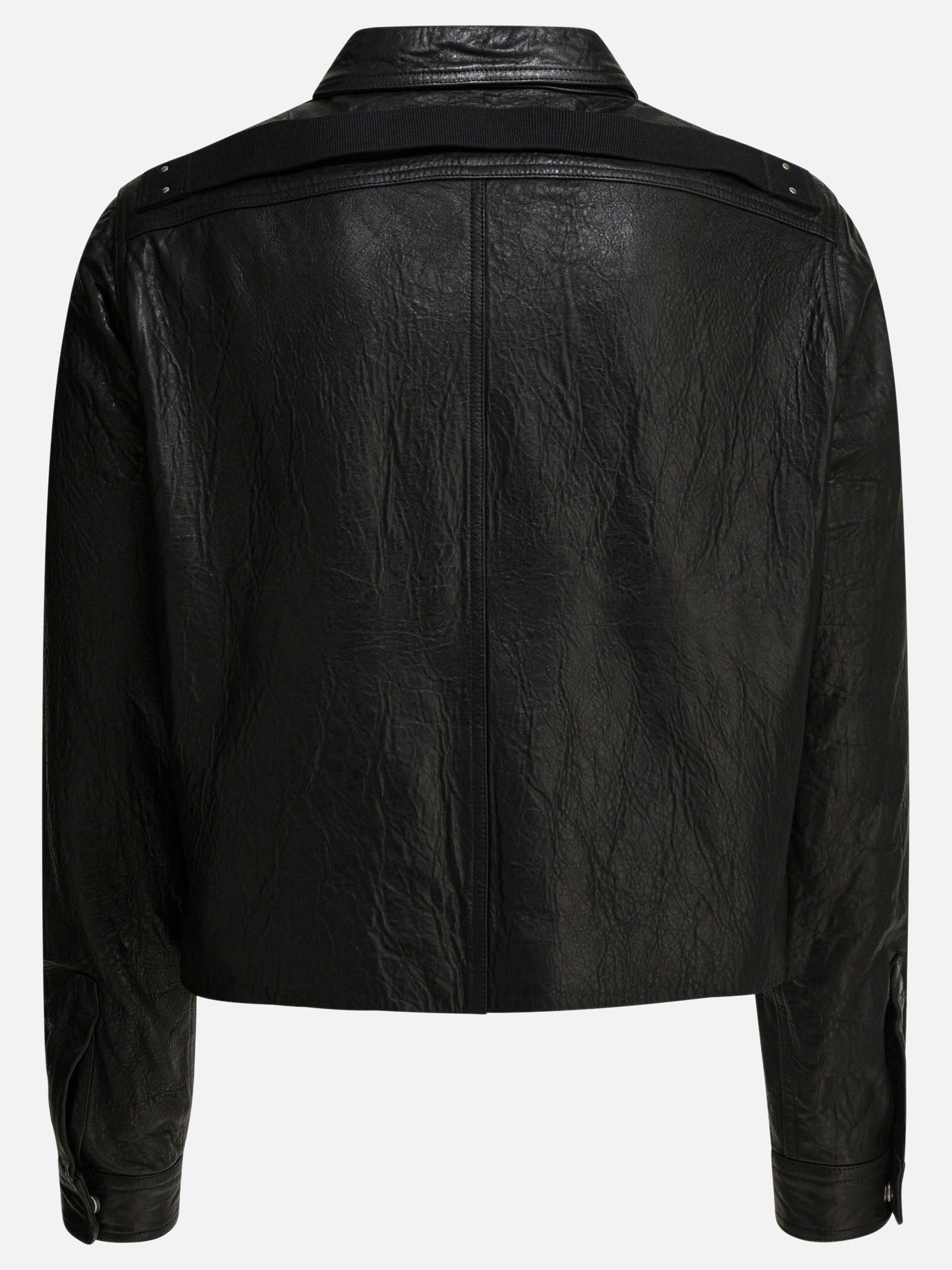 Giacche in pelle Solid colour  Nero - Rick Owens Uomo | PDP | VIETTI Online Store | Zoom-Modal_2
